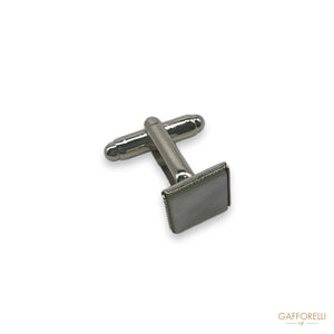 Square Cufflink With Mother-of-pearl Centre U271 Gem -