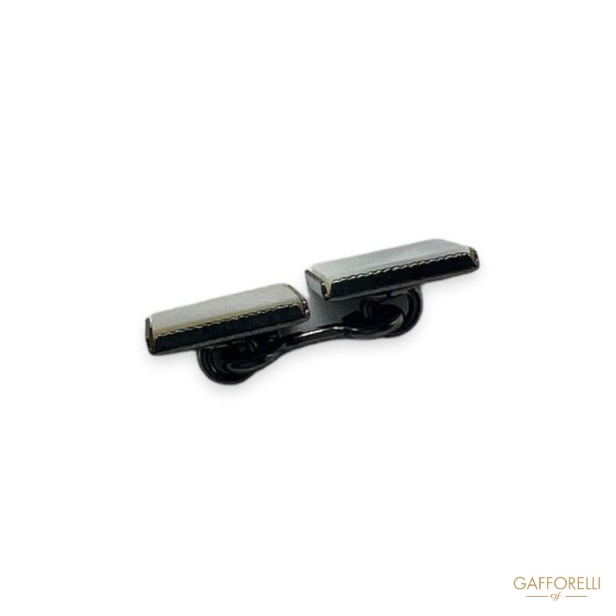 Square Cufflink in Mother of Pearl U271/mod Gem