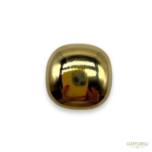 Square Golden Metal Reflective Button- Art. D367