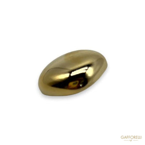 Square Golden Metal Reflective Button- Art. D367 -