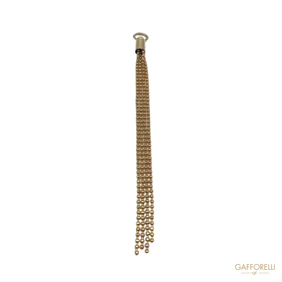 Tassel in Metal Chain H341 - Gafforelli Srl tassels