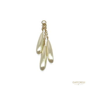 Tassel With Mother Of Pearls And Metal D426 - Gafforelli Srl