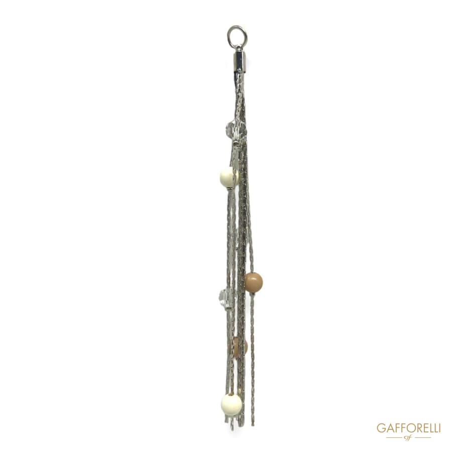 Tassel Pendant with Beads A538 - Gafforelli Srl tassels