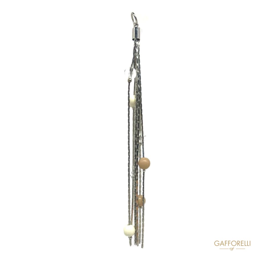 Tassel Pendant with Beads A538 - Gafforelli Srl tassels