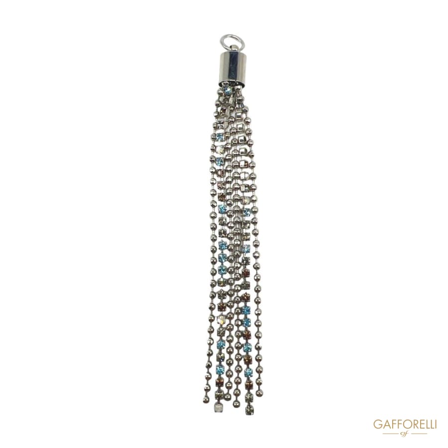 Tassel Pendant with Rhinestones A848 - Gafforelli Srl