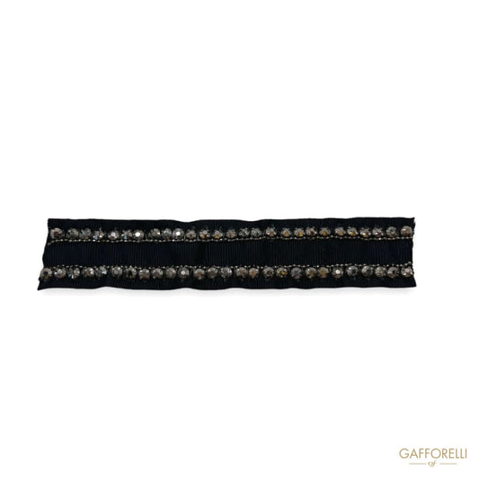 Trimmings with Rhinestones and Chain H164 - Gafforelli Srl