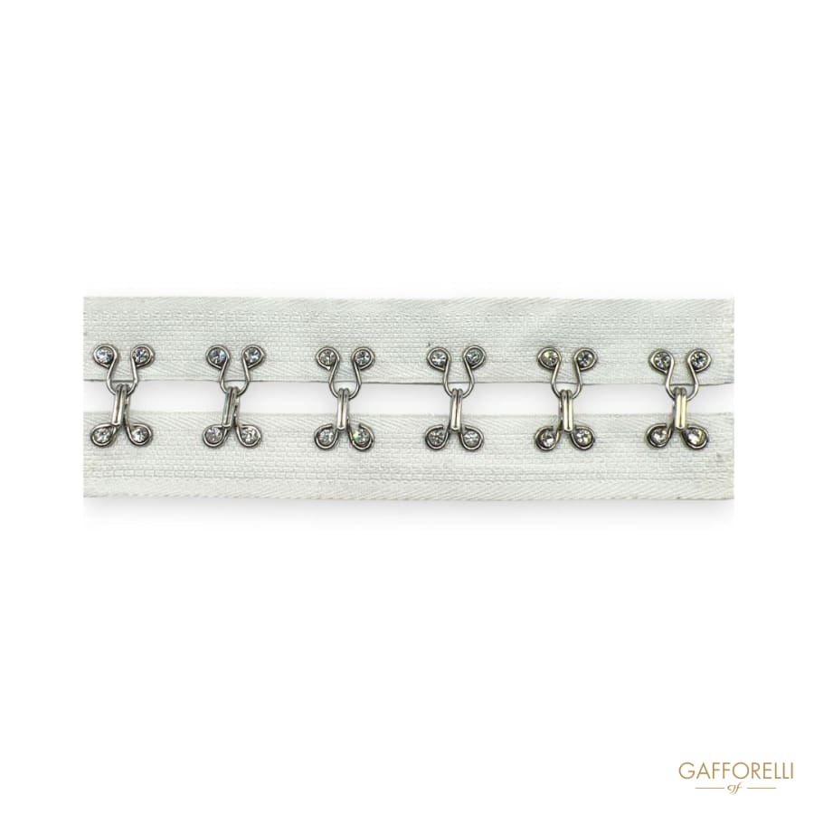 Trimmings with Rhinestones and Hooks H431 - Gafforelli Srl