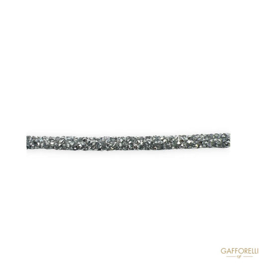 Tubular with Wavy Rhinestones H453 - Gafforelli Srl