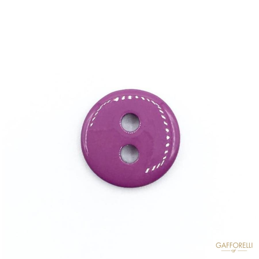 2 Holes Nylon Buttons Purple Color - 6592 Gafforelli Srl