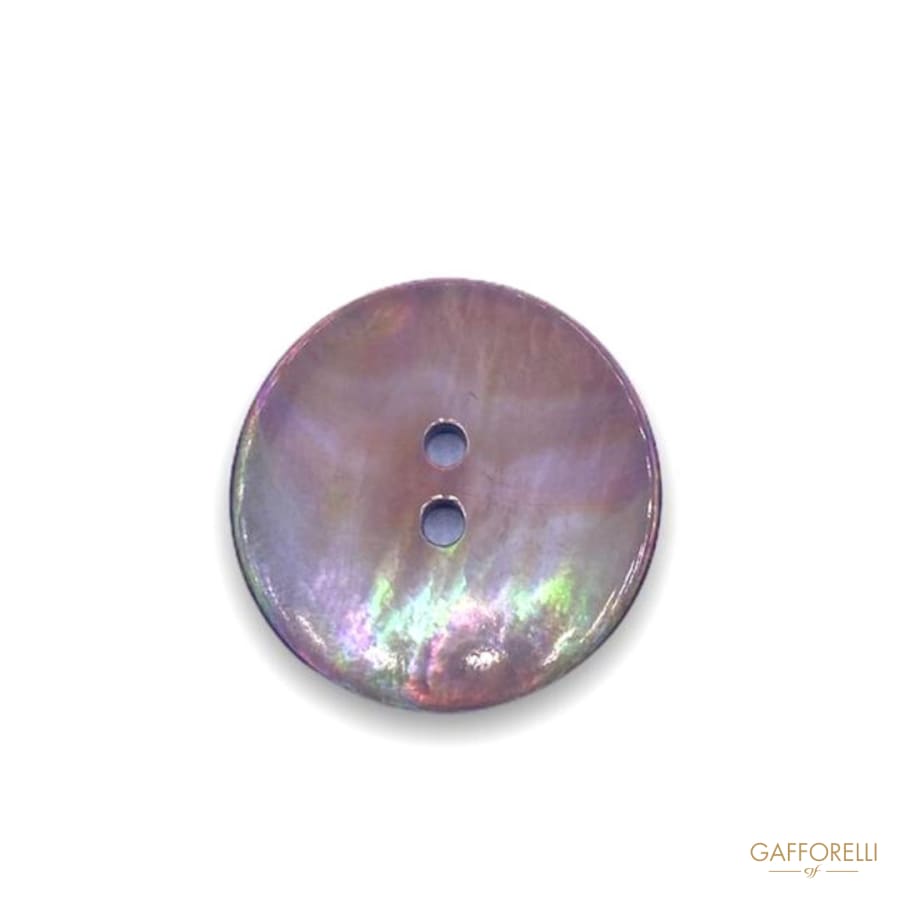 2 Holes Round Mother of Pearl Buttons 494 - Gafforelli Srl