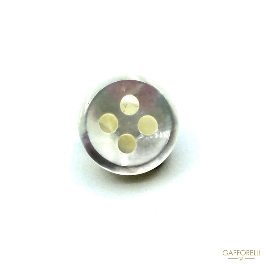 4 Holes Mother Of Pearl Round Buttons - 993 Gafforelli Srl
