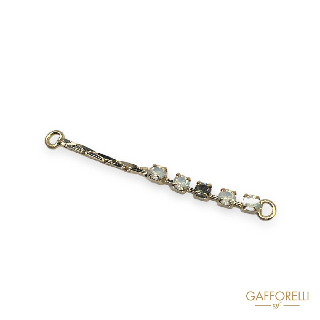 Loop with Chain and Side Rhinestones - Art. A308