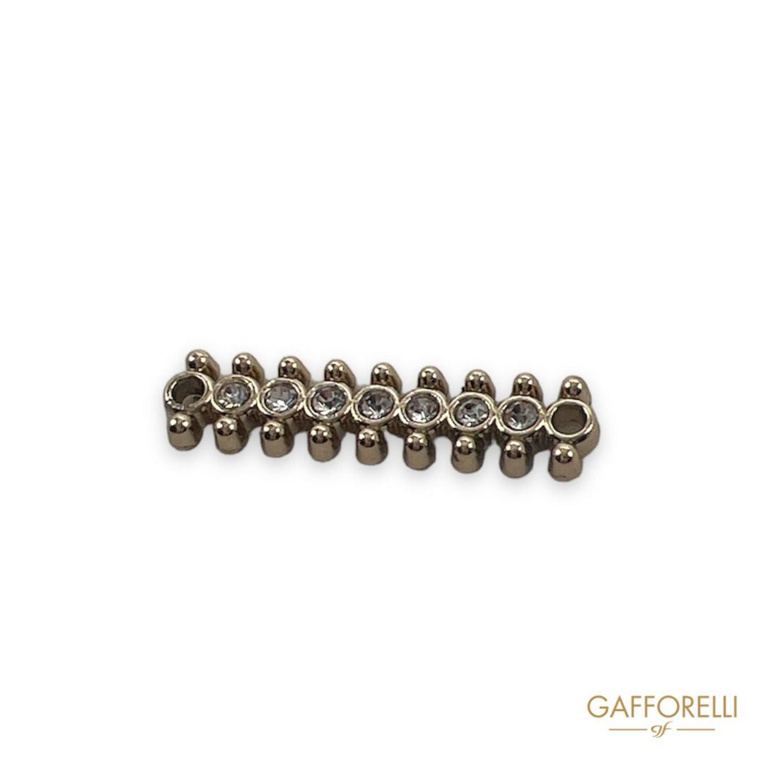 Rigid Loop With Rhinestones - Art. E343 - Gafforelli Srl