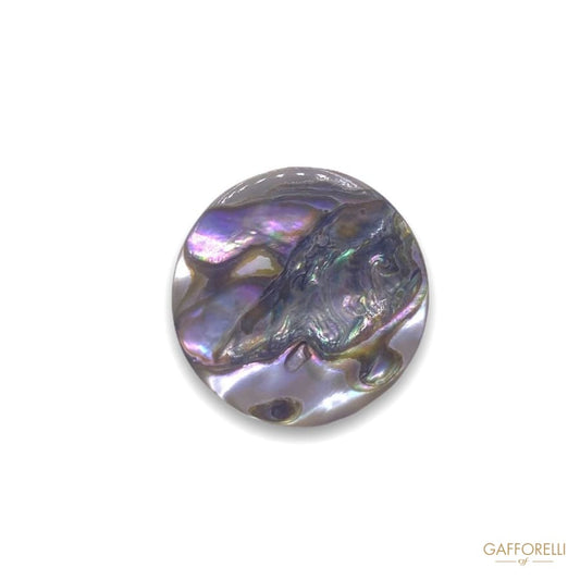 Abalone Button in Mother of Pearl with Metal Hook 511