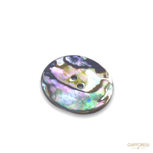 Abalone Button In Mother Of Pearl With Metal Hook 512 -