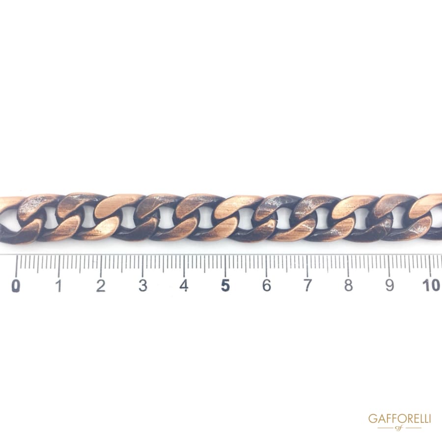 Anodized Brushed Old Color Chain - 2801 Gafforelli Srl