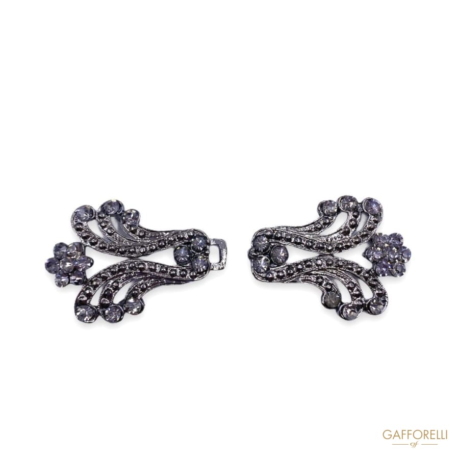 Barocco Style Hook with Rhinestones 205 u - Gafforelli Srl