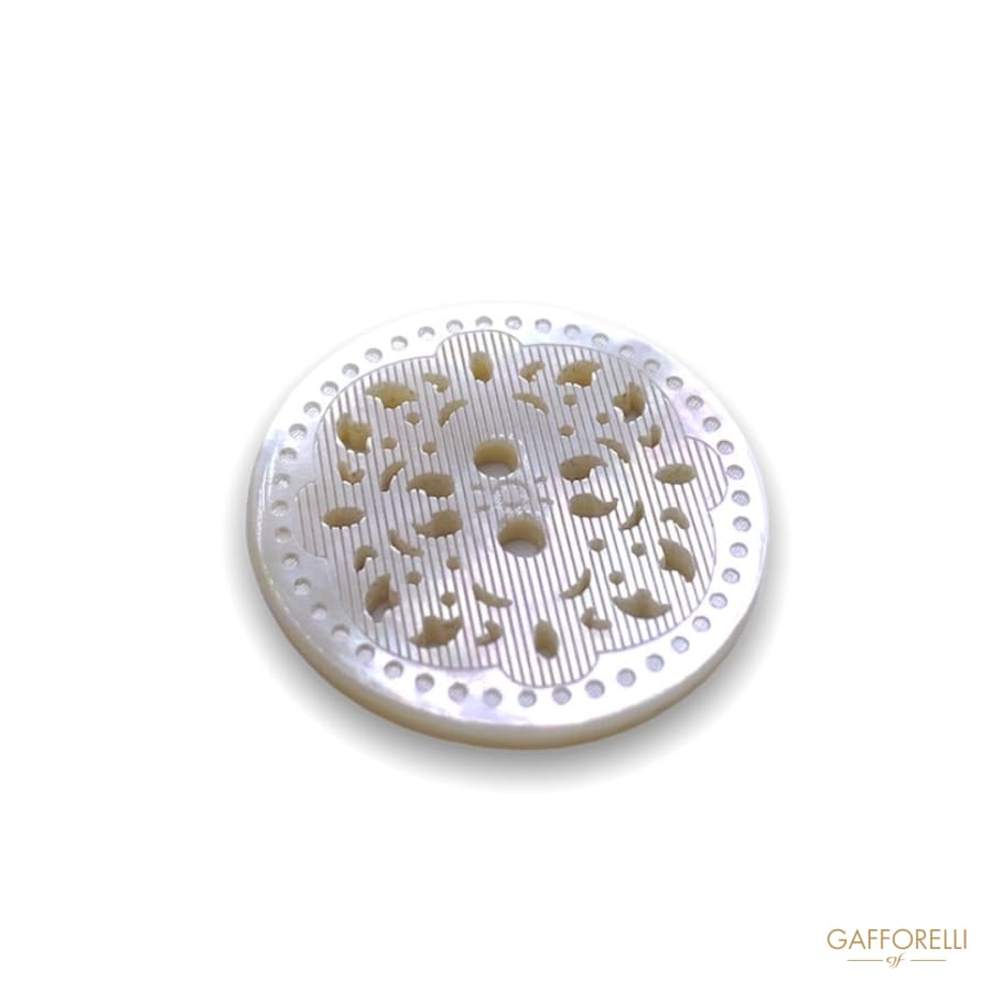 Baroque-style Mother-of-pearl Button 958 - Gafforelli Srl