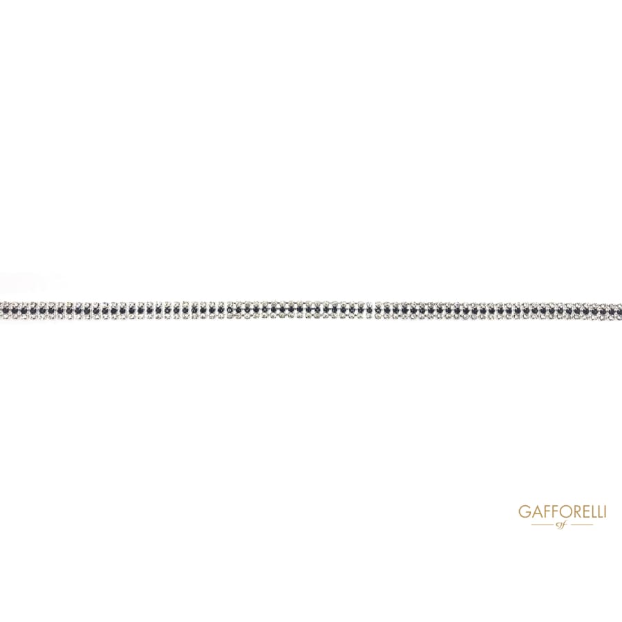 Belt With Bicolor Rhinestones Chain - C212 Gafforelli Srl