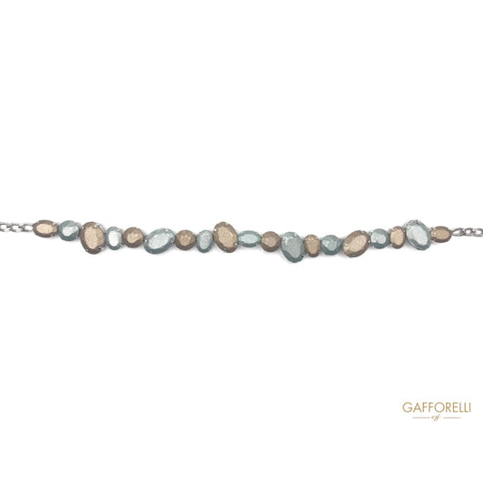 Belt with Bicolor Stones 95 Cm - C224 Gafforelli Srl