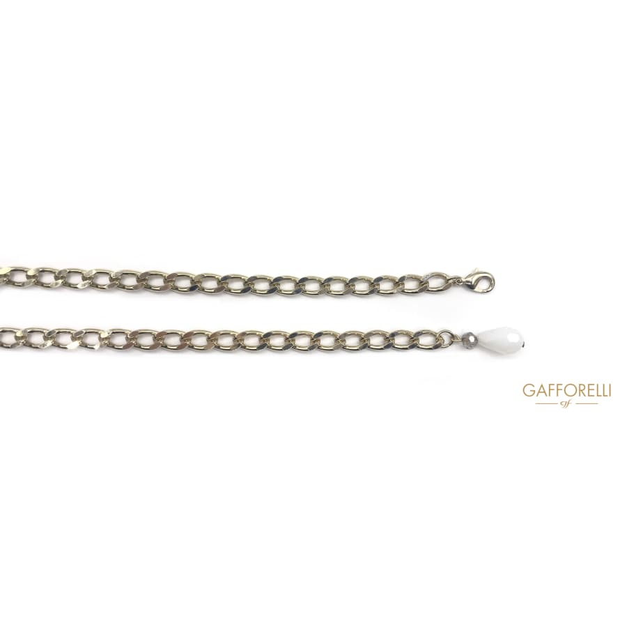 Belt With Rhinestone And Pendant Chains -c215 Gafforelli Srl