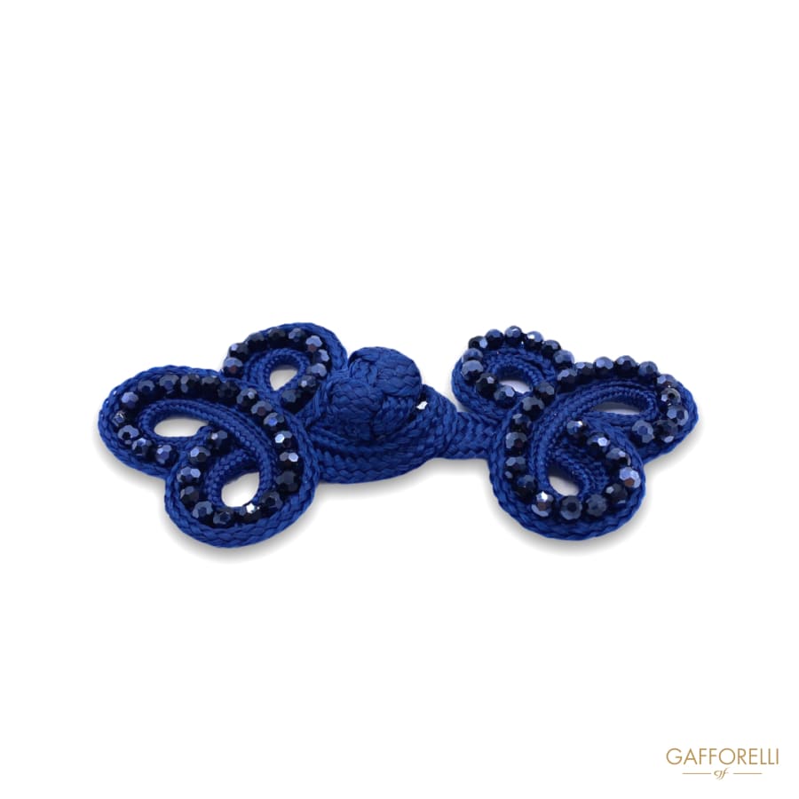 Blue Rope Toggles With Tone-on-tone Pearls 1022 - Gafforelli