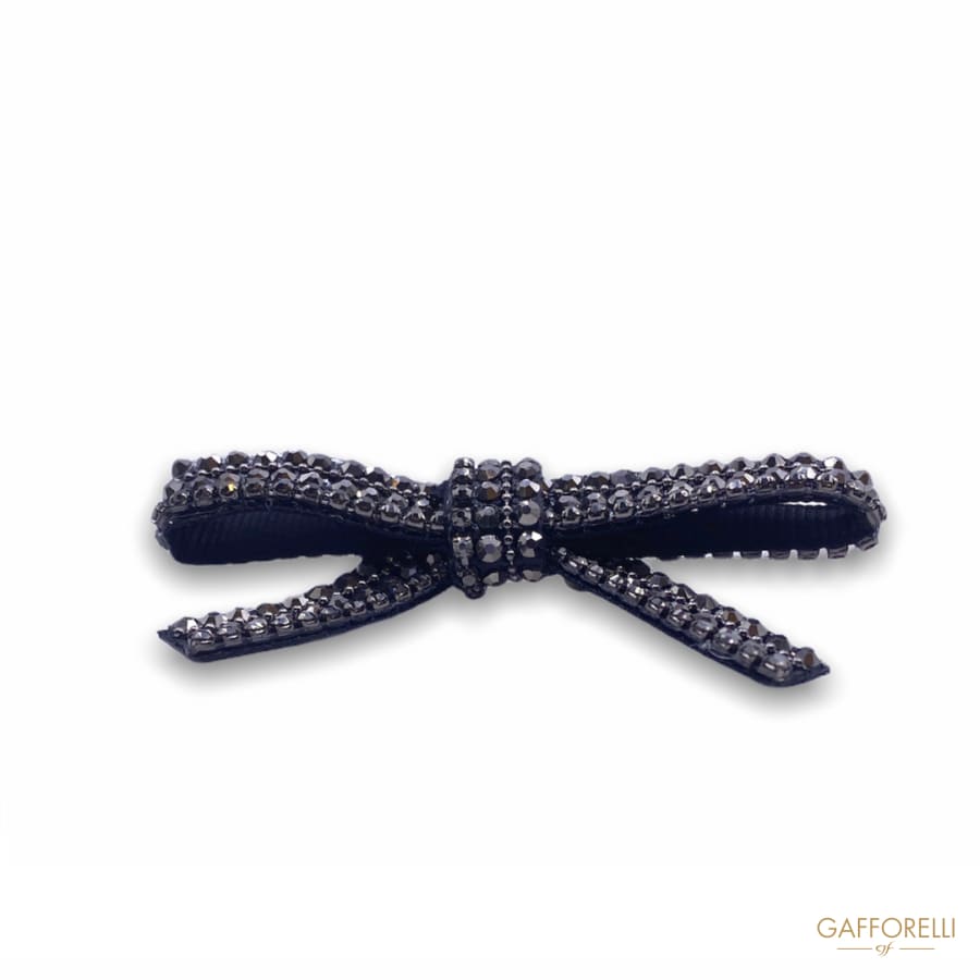 Bow-shaped Brooch with Ribbon Base and Thermo-adhesive
