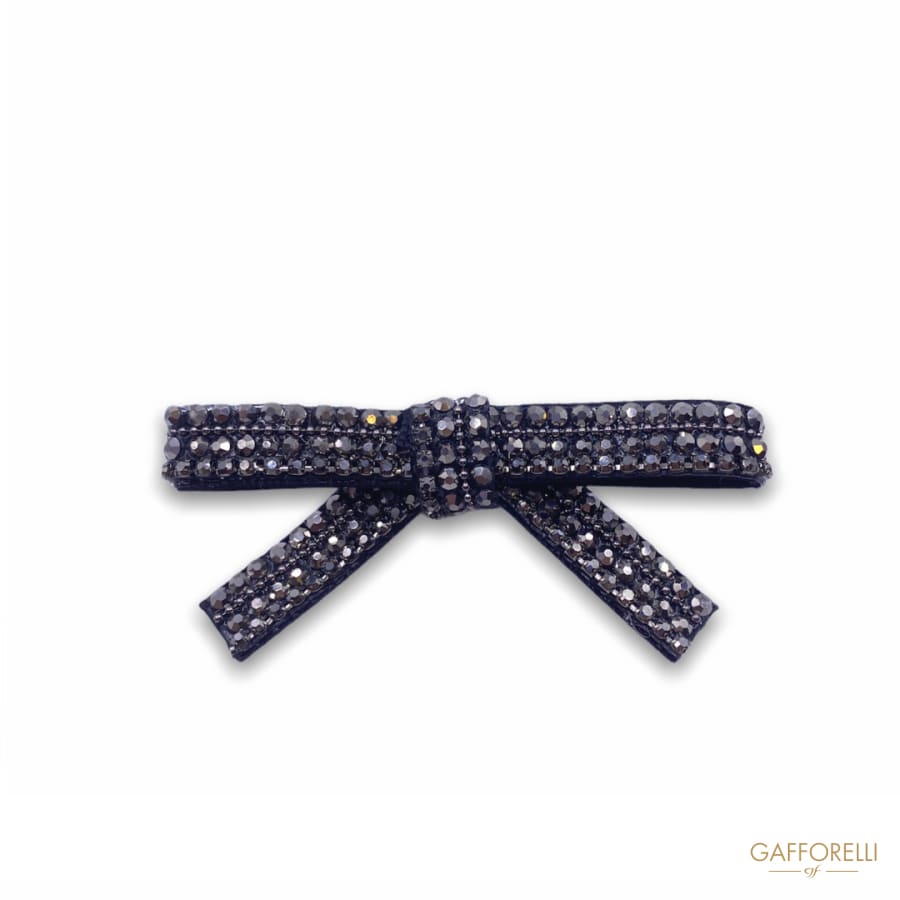 Bow-shaped Brooch with Ribbon Base and Thermo-adhesive