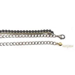 Brass Belt With 3 Types Of Chain - C206 Gafforelli Srl