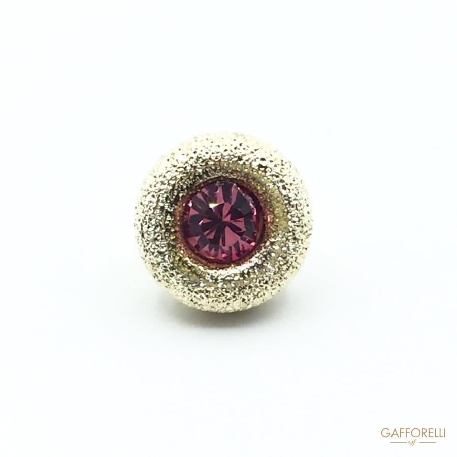 Brass Buttons with Light Point Diamond - 5385 Gafforelli