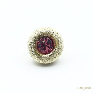 Brass Buttons with Light Point Diamond - 5385 Gafforelli