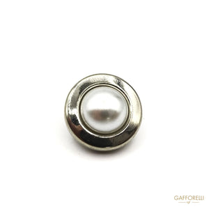 Brass Buttons With Pearl - 7330 Gafforelli Srl 660 • metal