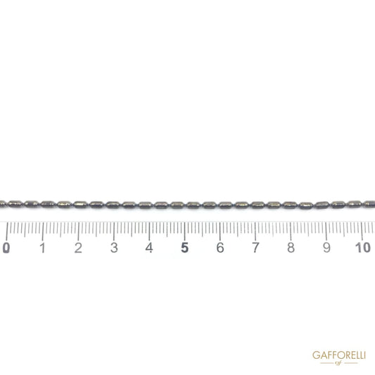 Brass Chain with Barrels - 0823 Gafforelli Srl brass chains