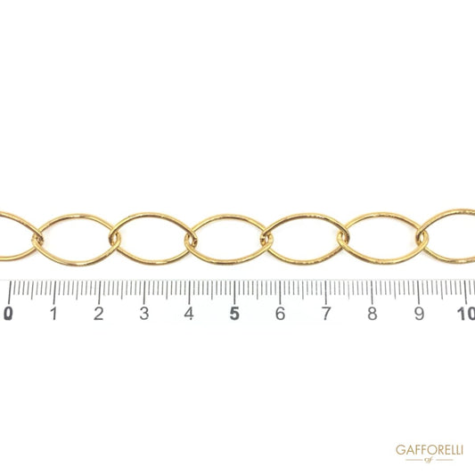 Brass Chain with Flat Wire - 2172 Gafforelli Srl brass