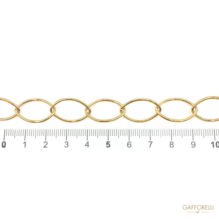 Brass Chain with Flat Wire - 2172 Gafforelli Srl brass