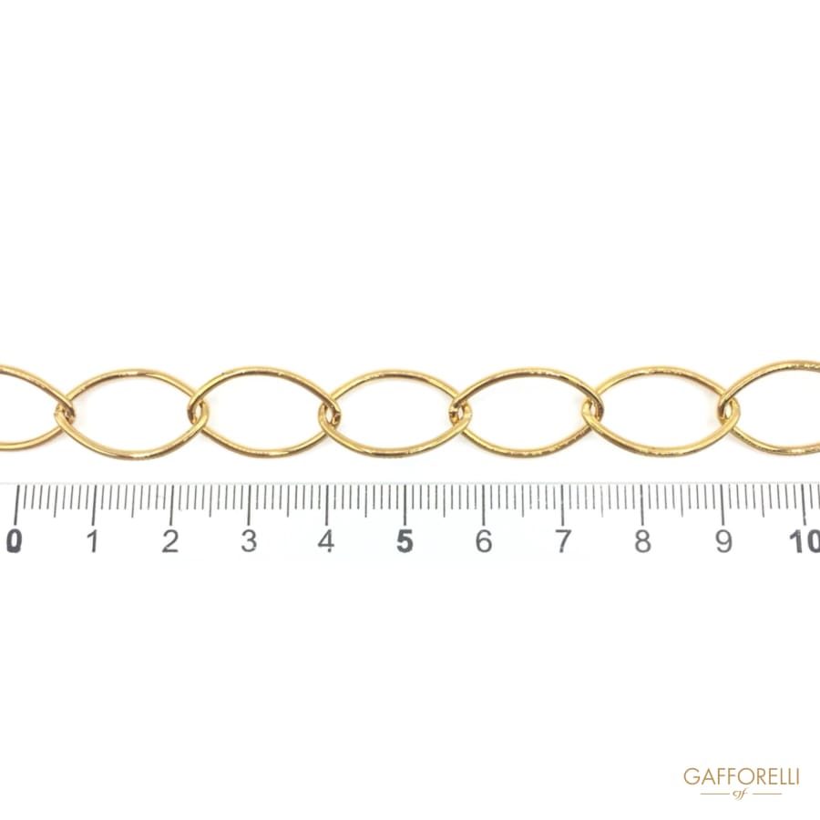 Brass Chain With Flat Wire - 2172 Gafforelli Srl brass