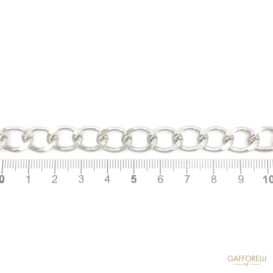 Brass Chain in Nikel Free Diamonded - 0804 Gafforelli Srl