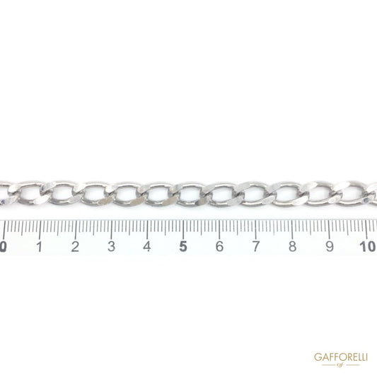 Brass Chain in Nikel Free Diamonded - 0804 Gafforelli Srl