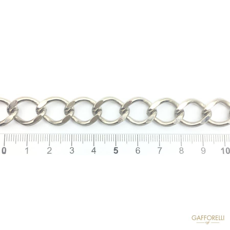 Brass Chain in Nikel Free Diamonded - 0804 Gafforelli Srl