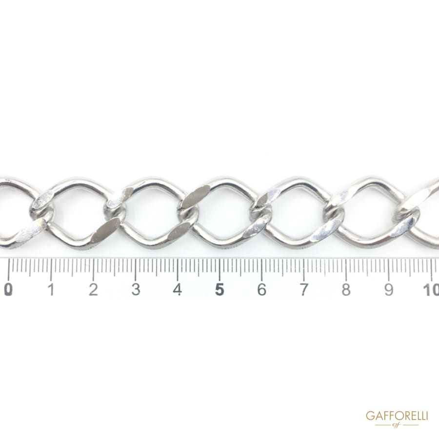 Brass Chain in Nikel Free Diamonded - 0804 Gafforelli Srl