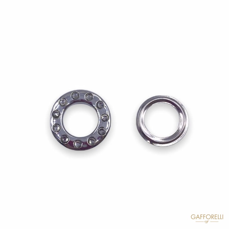 Brass Eyelet with Rhinestones 2819 - Gafforelli Srl BRASS