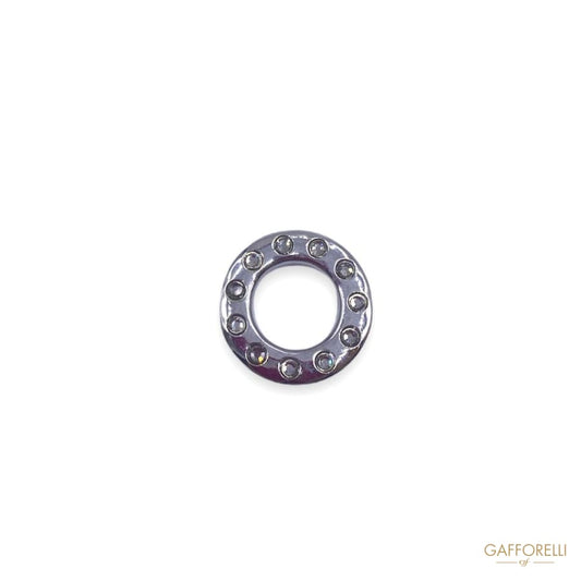 Brass Eyelet with Rhinestones 2819 - Gafforelli Srl BRASS