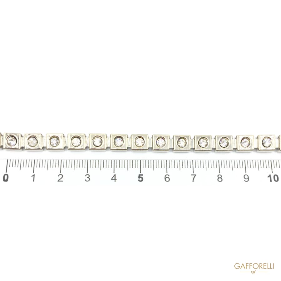 Brass Rhinestones Contenitor Chain - 2642 Gafforelli Srl
