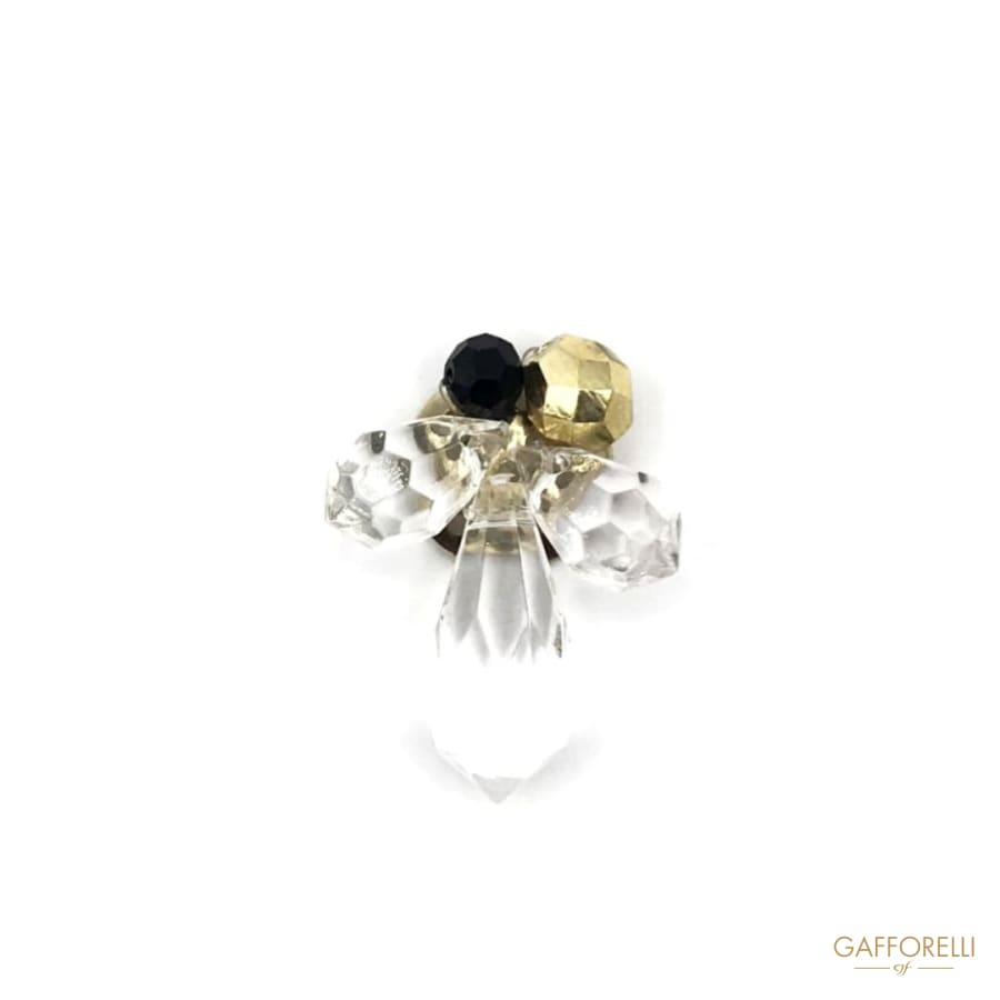 Brooch With Plastic Stones - D112 Gafforelli Srl brooches