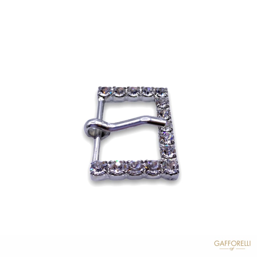 Buckle with Prong and Side Rhinestones 5371 - Gafforelli