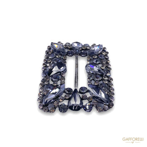 Buckle with Rhinestones A183 - Gafforelli Srl BLUE