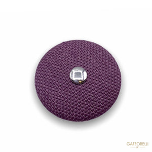 Button Covered in Colored Round Fabric H290 - Gafforelli