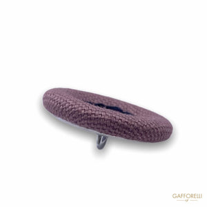 Button Covered in Fabric with Central Seams H298