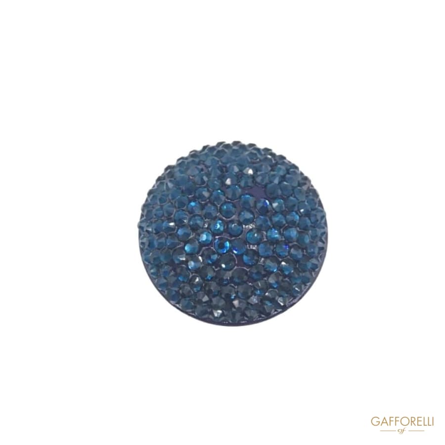 Button Covered With Small Rhinestones - 9290 Gafforelli Srl