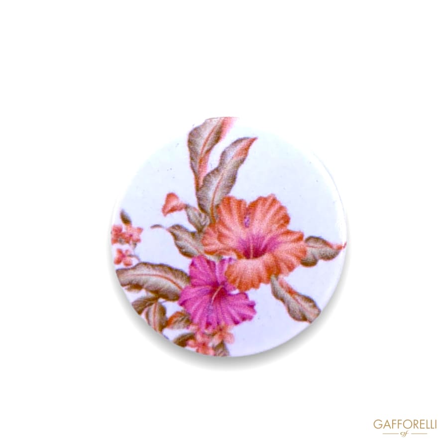 Button with Floral Shank B160 - Gafforelli Srl CLASSIC